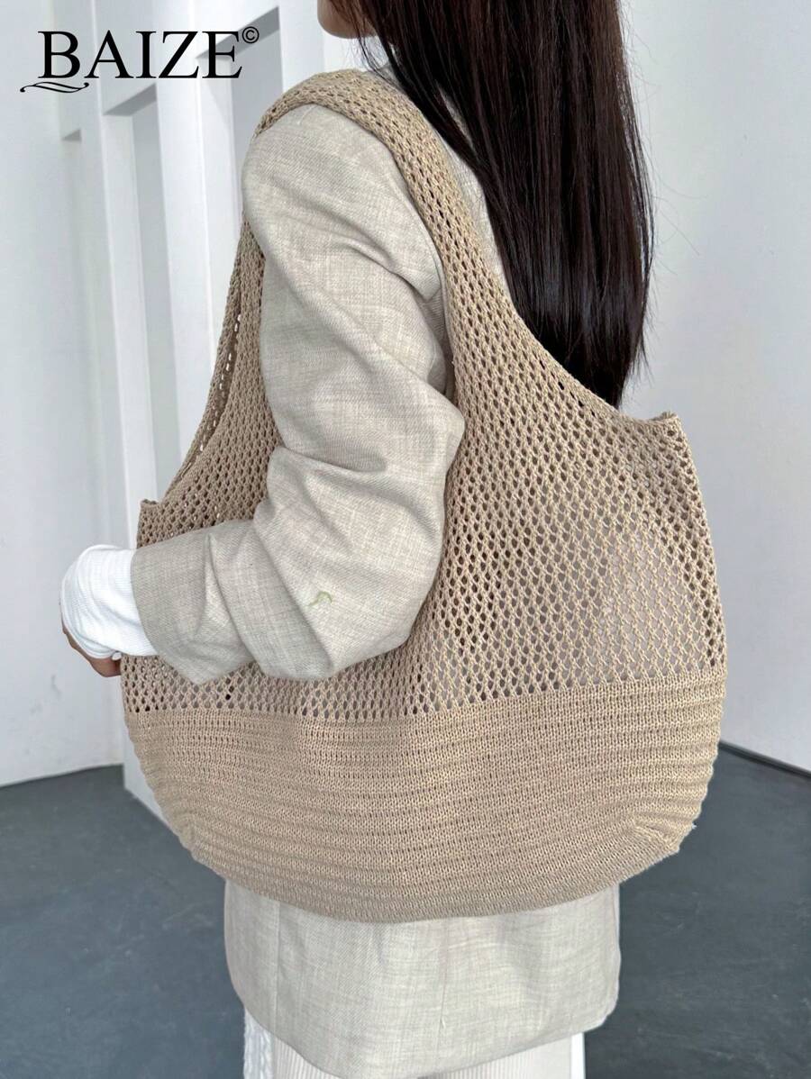 Breezy | Woven Beach Tote Bag