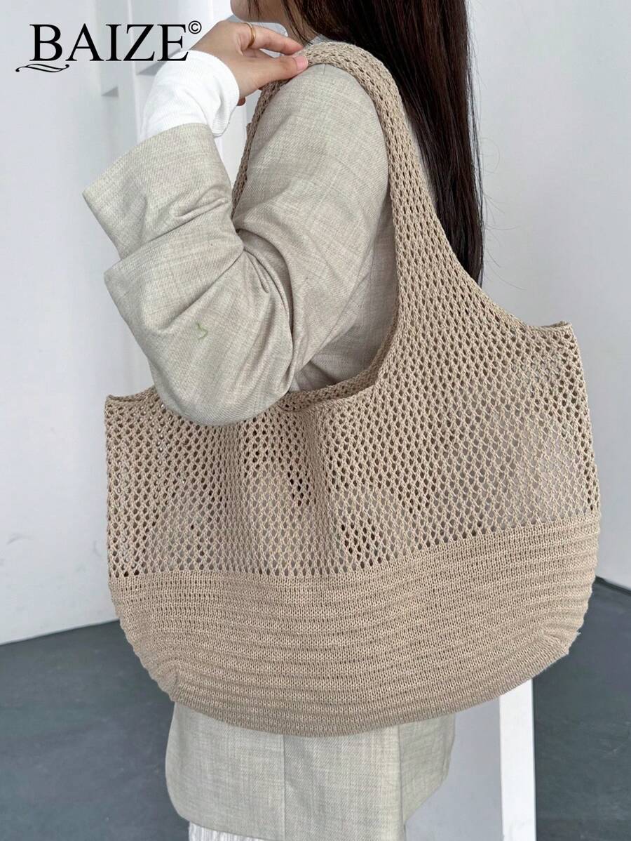 Breezy | Woven Beach Tote Bag