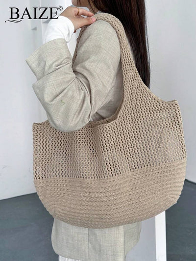 Breezy | Woven Beach Tote Bag