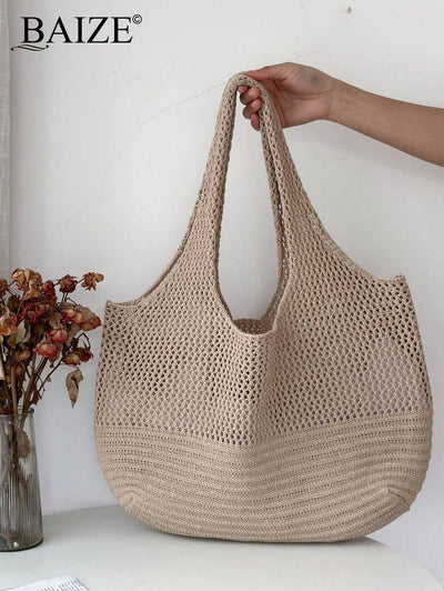 Breezy | Woven Beach Tote Bag