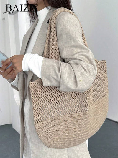 Breezy | Woven Beach Tote Bag