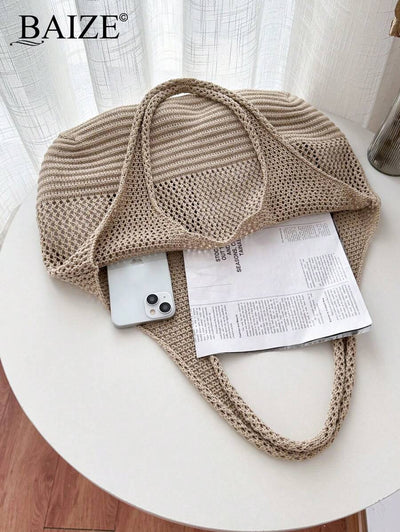 Breezy | Woven Beach Tote Bag