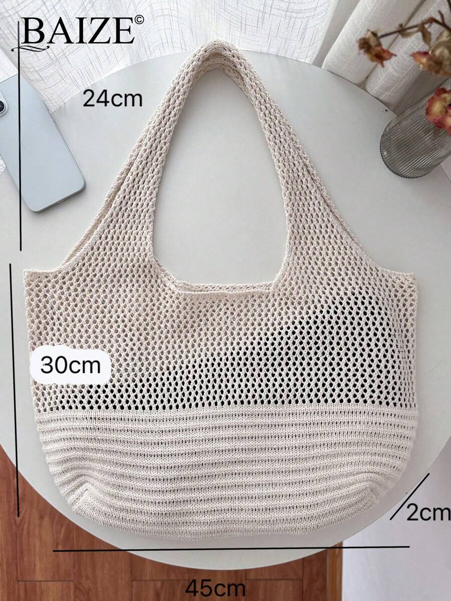 Breezy | Woven Beach Tote Bag