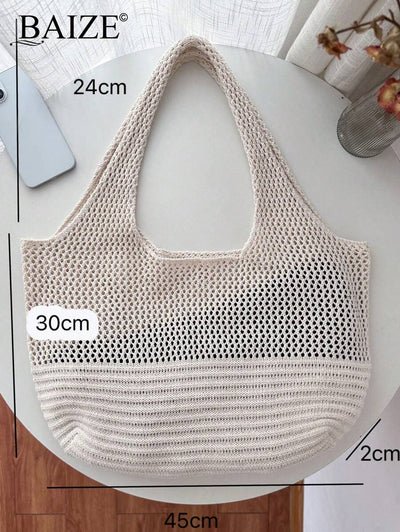 Breezy | Woven Beach Tote Bag