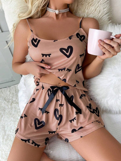 Bella | Heart & Eyelash PJ Set
