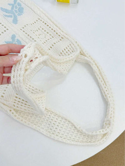 Coral | Crochet Beach Tote Bag