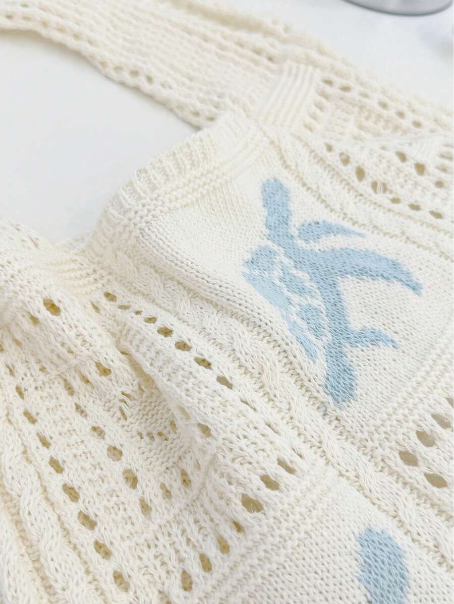 Coral | Crochet Beach Tote Bag