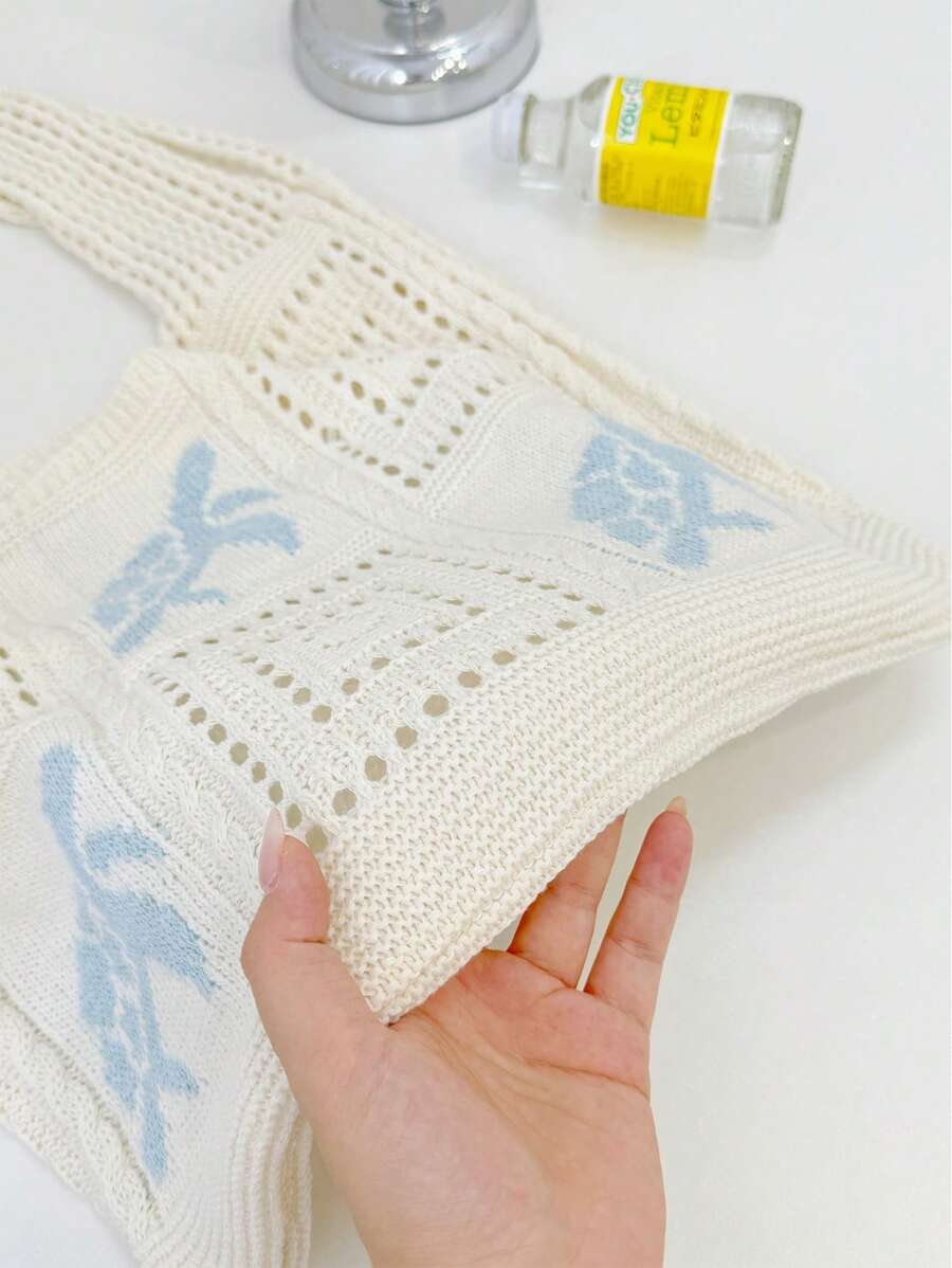 Coral | Crochet Beach Tote Bag