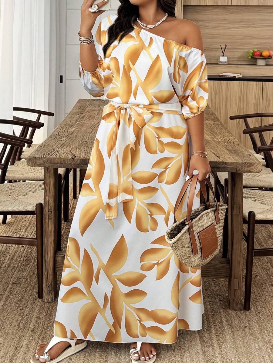 Flora | Elegant Floral Asymmetrical Dress