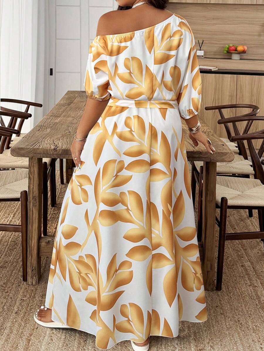 Flora | Elegant Floral Asymmetrical Dress