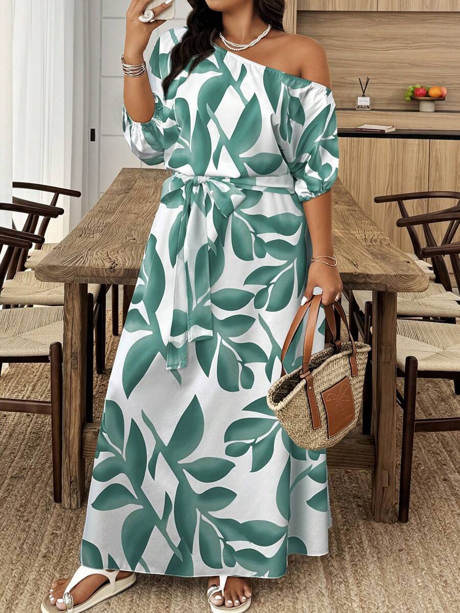 Flora | Elegant Floral Asymmetrical Dress