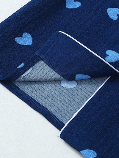 Luna | Heart Print Pyjama Set