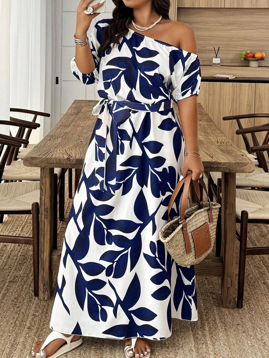 Flora | Elegant Floral Asymmetrical Dress