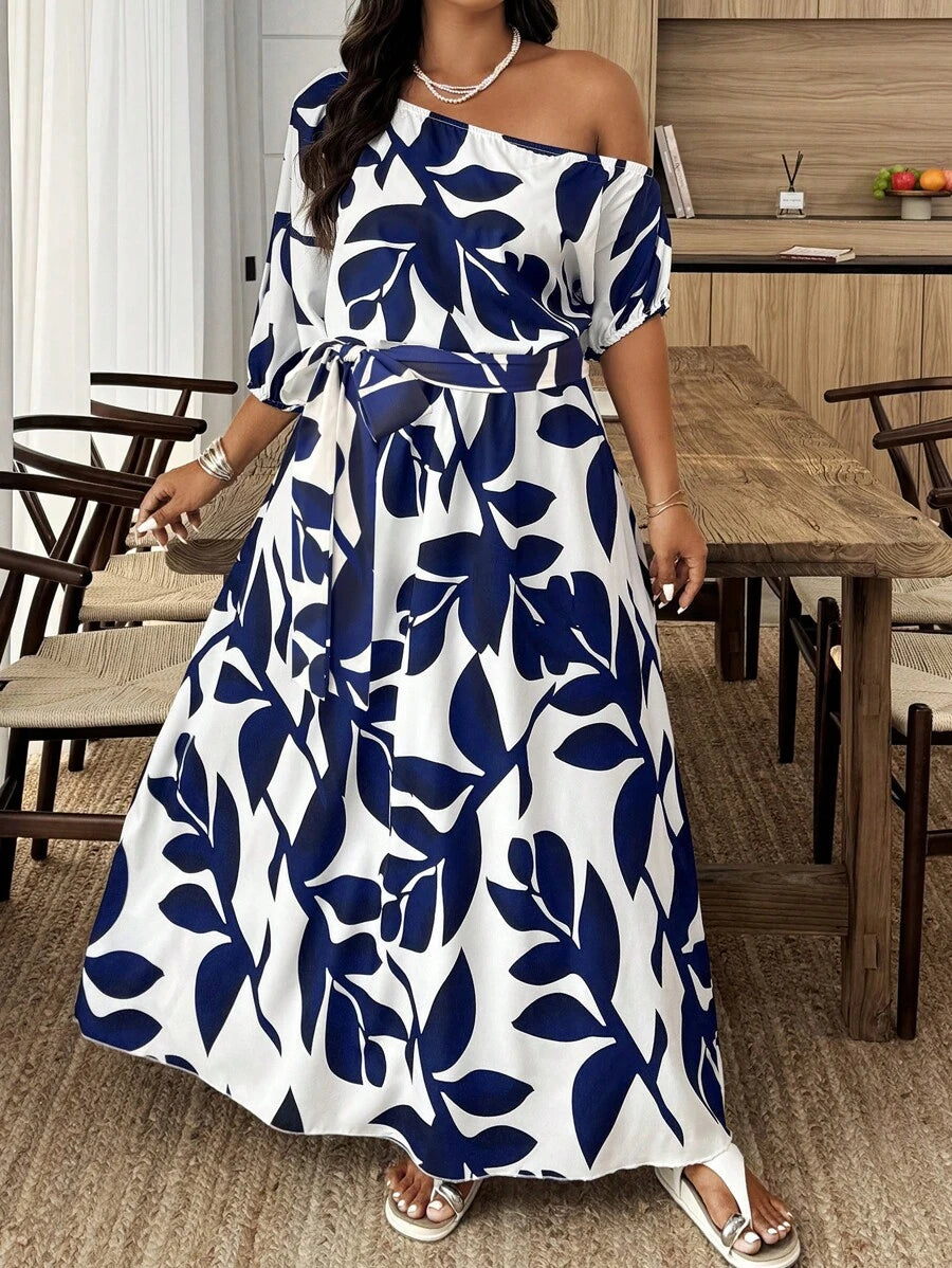 Flora | Elegant Floral Asymmetrical Dress