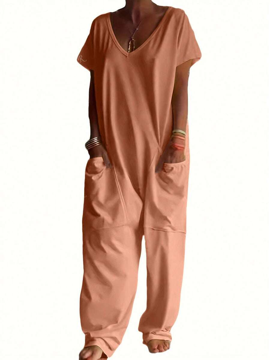Nala | Casual V-Neck Jumpsuit