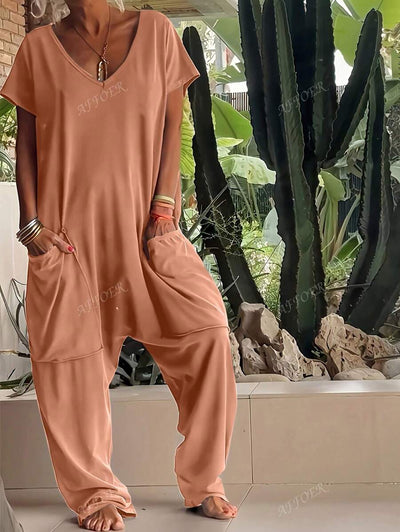 Nala | Casual V-Neck Jumpsuit