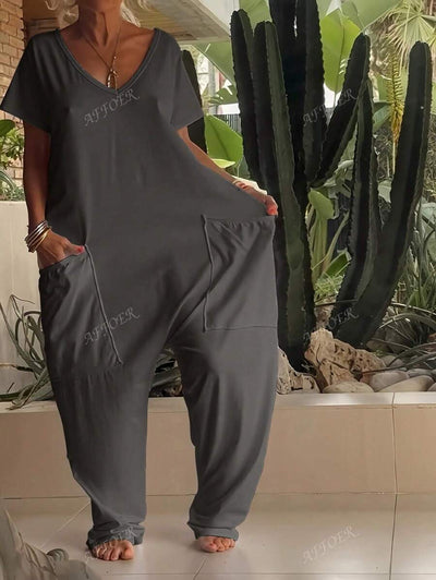 Nala | Casual V-Neck Jumpsuit