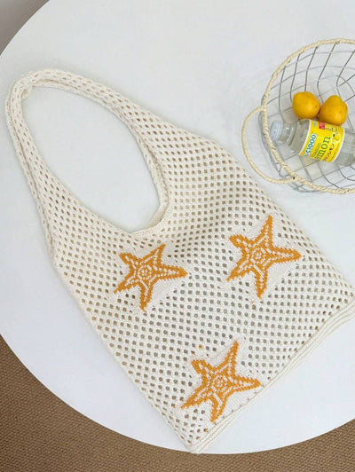 Coral | Crochet Beach Tote Bag