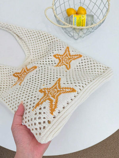 Coral | Crochet Beach Tote Bag