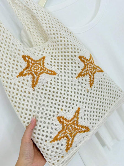 Coral | Crochet Beach Tote Bag