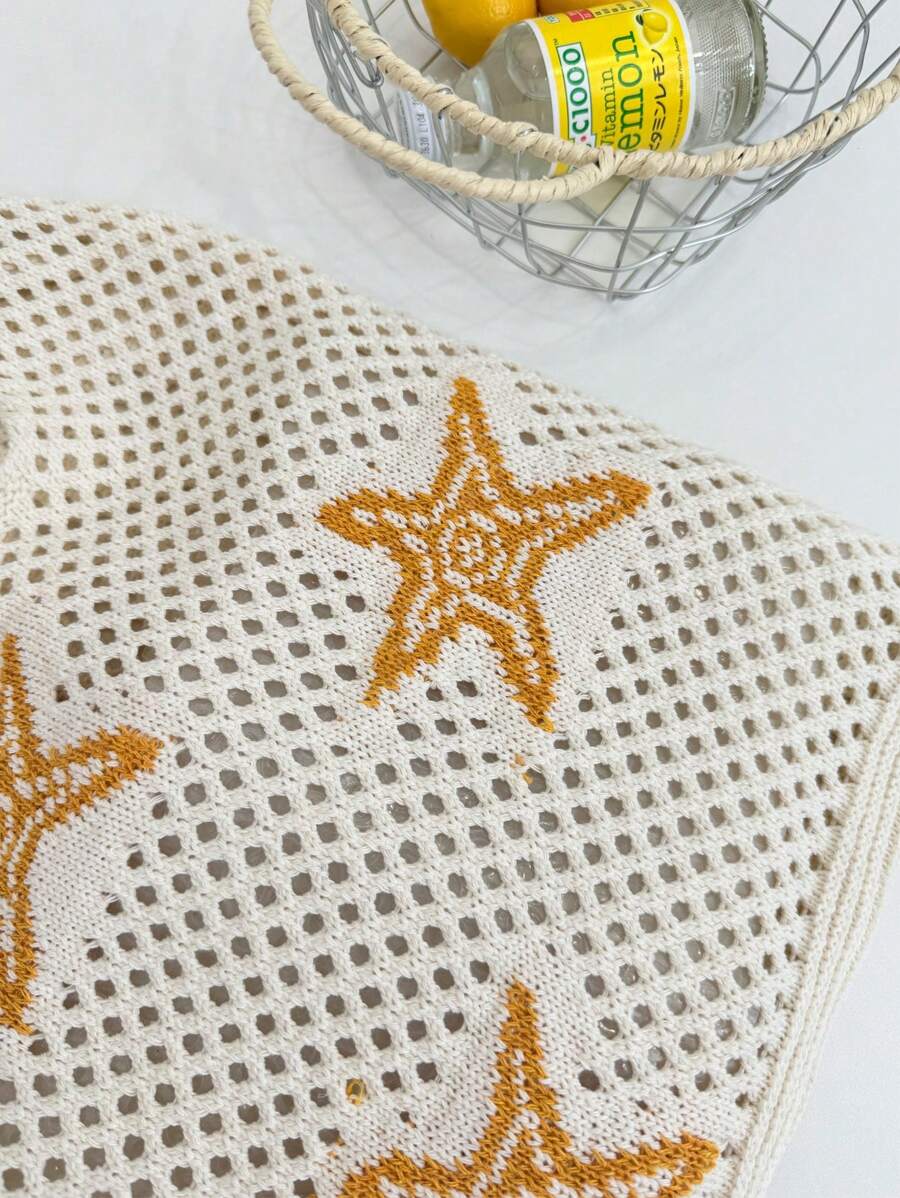 Coral | Crochet Beach Tote Bag