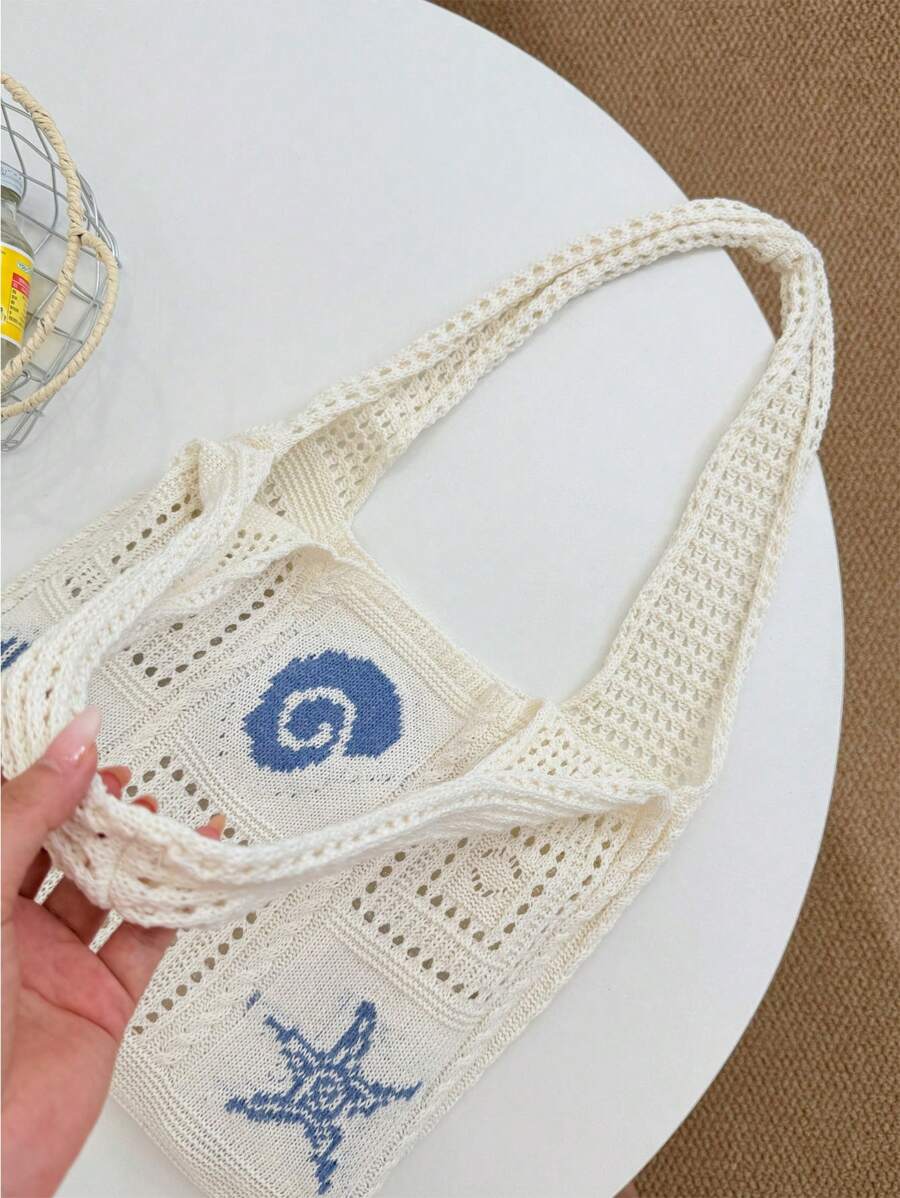 Coral | Crochet Beach Tote Bag