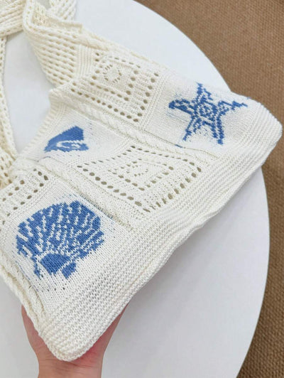 Coral | Crochet Beach Tote Bag