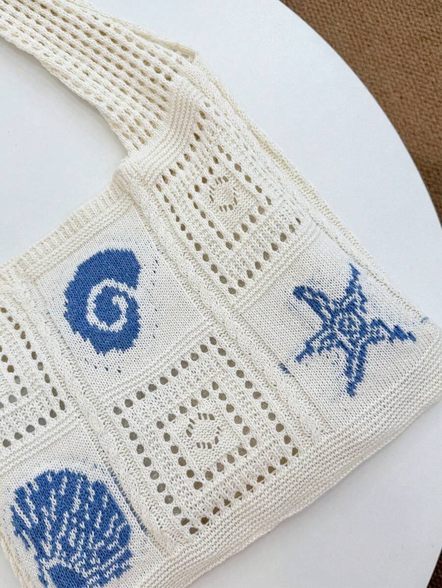 Coral | Crochet Beach Tote Bag