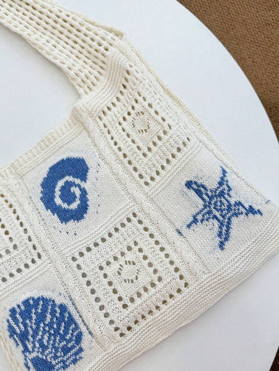 Coral | Crochet Beach Tote Bag