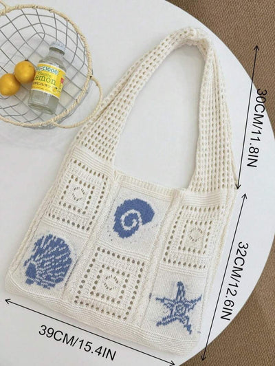 Coral | Crochet Beach Tote Bag