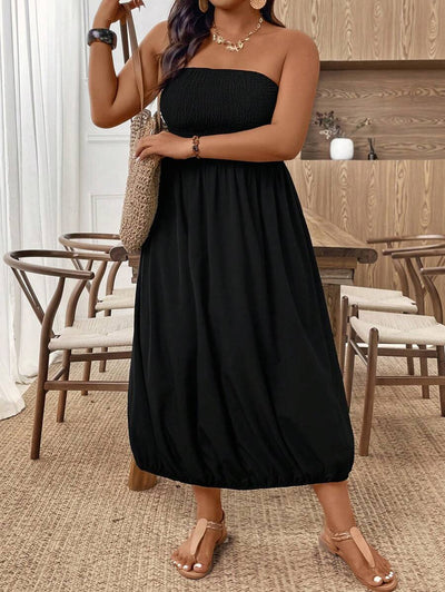 Breezy | Versatile Black Midi Dress