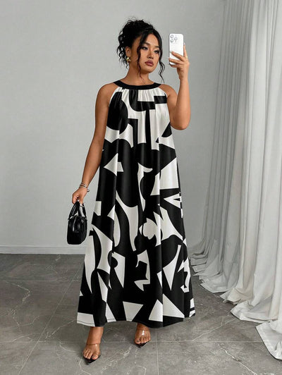 Zara | Vibrant Halter Summer Dress