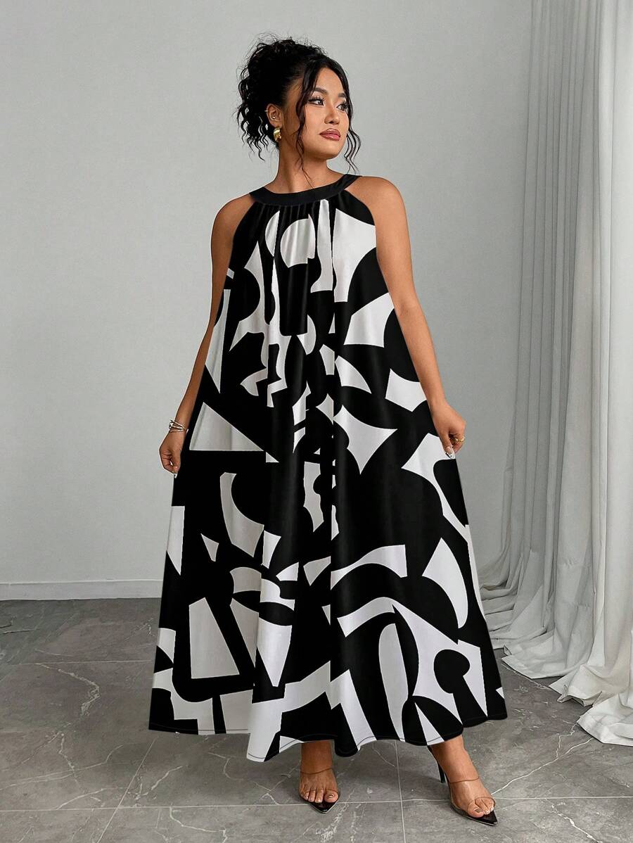 Zara | Vibrant Halter Summer Dress