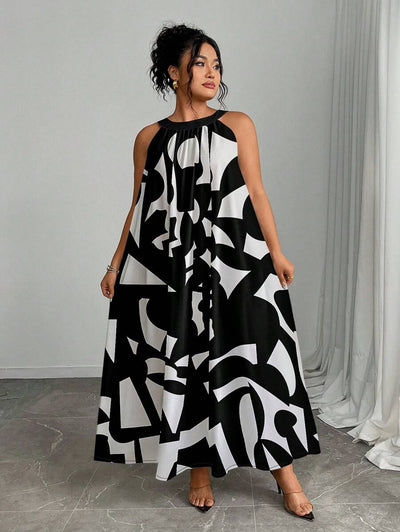 Zara | Vibrant Halter Summer Dress