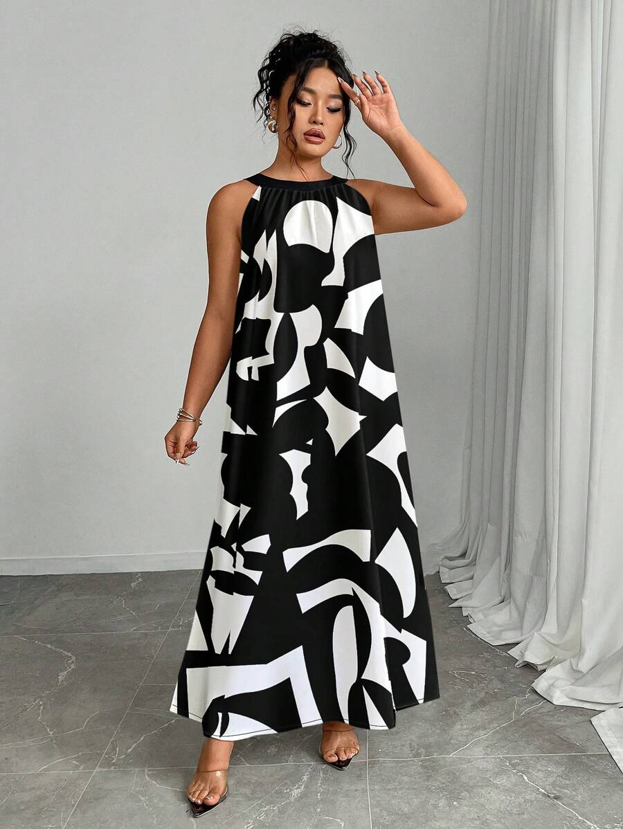 Zara | Vibrant Halter Summer Dress