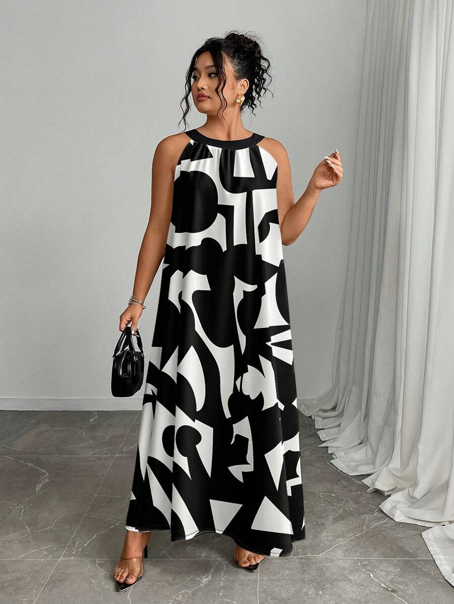 Zara | Vibrant Halter Summer Dress