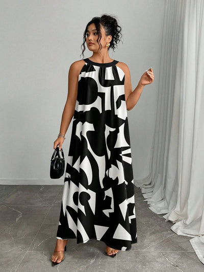 Zara | Vibrant Halter Summer Dress