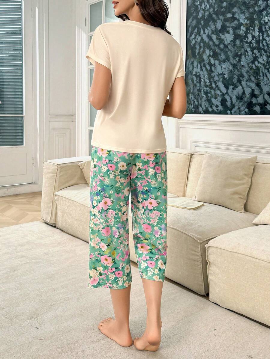 Flora | Floral Print Pajama Set