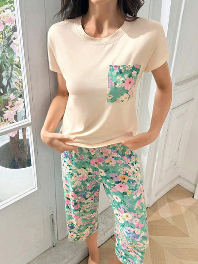 Flora | Floral Print Pajama Set