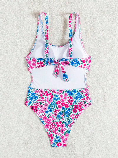 Mira | Floral Square Neck Swimsuit