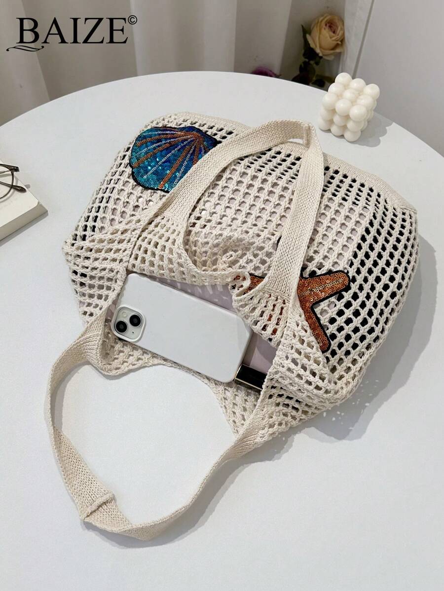 Breezy | Woven Beach Tote Bag