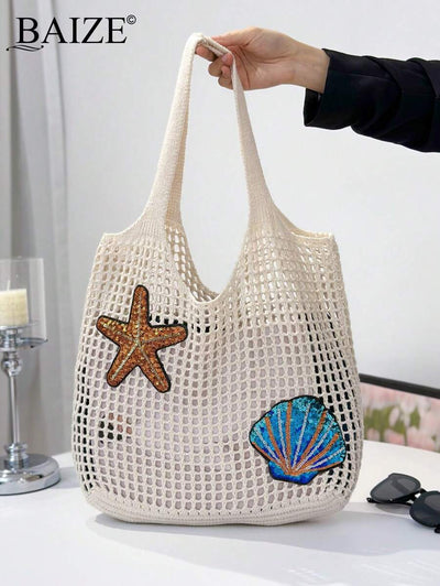 Breezy | Woven Beach Tote Bag