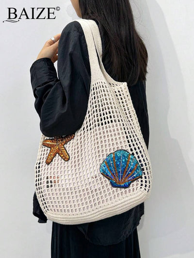 Breezy | Woven Beach Tote Bag