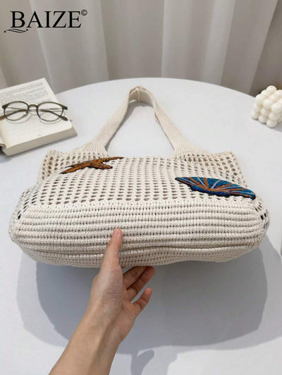 Breezy | Woven Beach Tote Bag