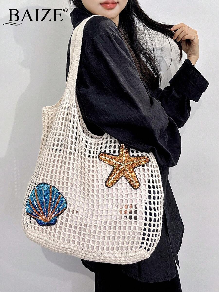 Breezy | Woven Beach Tote Bag
