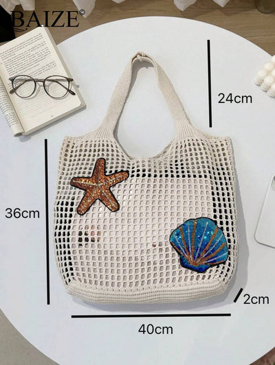 Breezy | Woven Beach Tote Bag