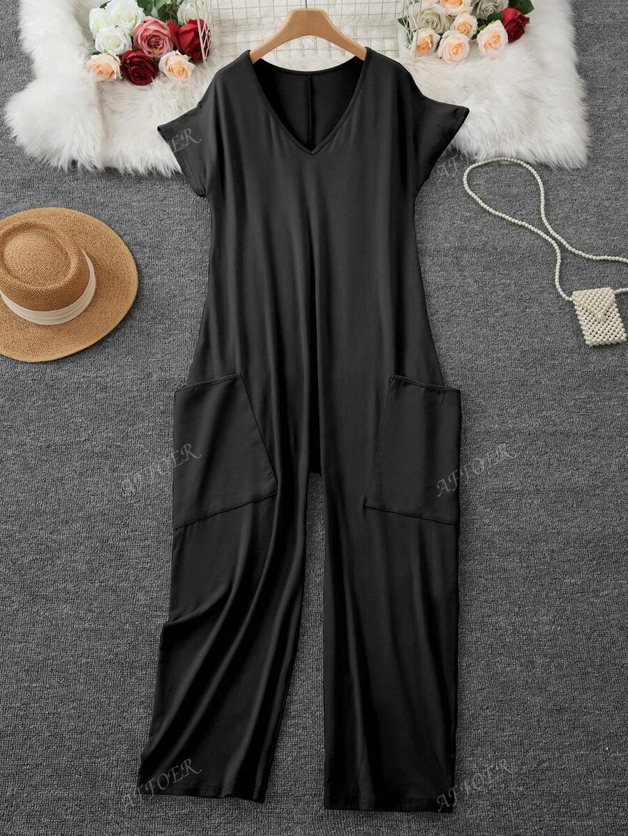 Nala | Casual V-Neck Jumpsuit