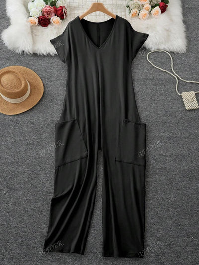Nala | Casual V-Neck Jumpsuit