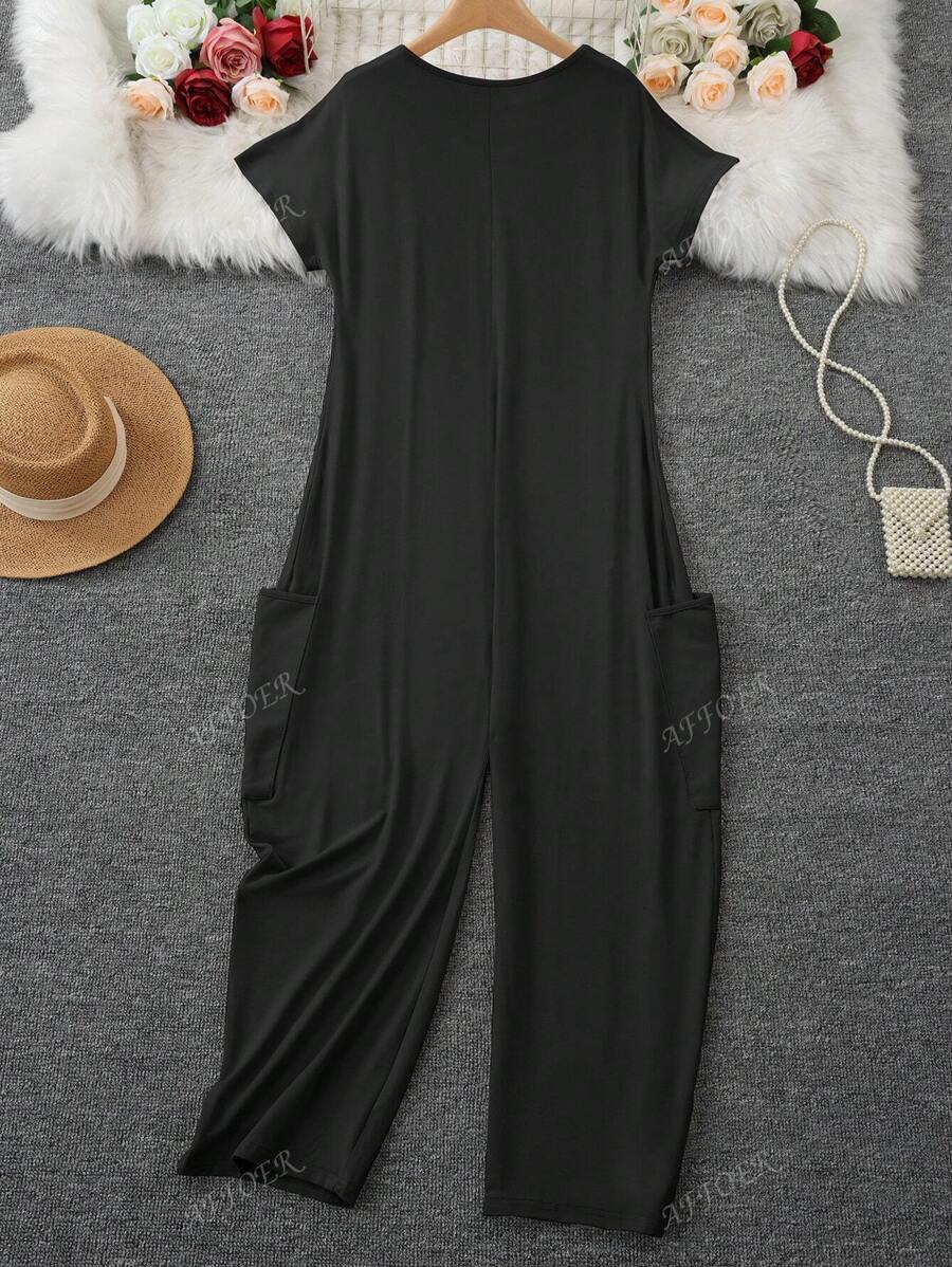 Nala | Casual V-Neck Jumpsuit