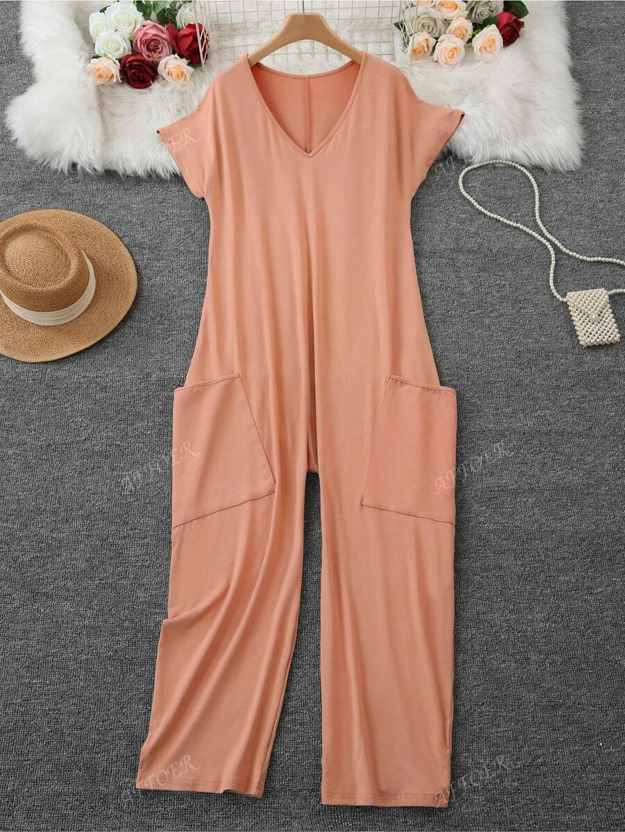 Nala | Casual V-Neck Jumpsuit